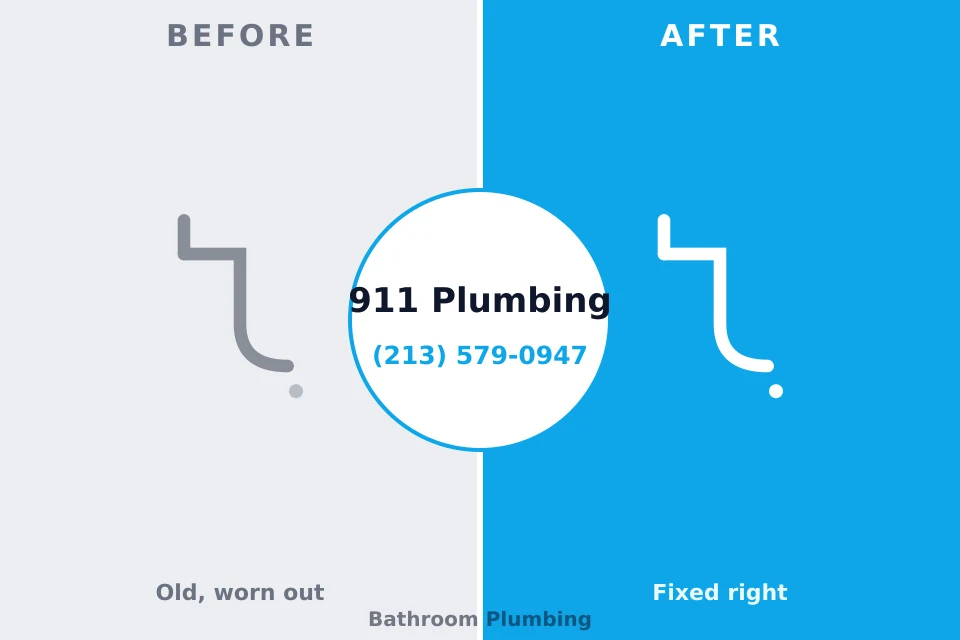 Before and after: plumbing repair Keowee Key, SC